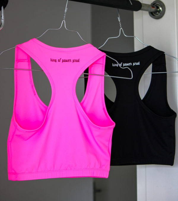 brassiere king of power prod rose logo noir