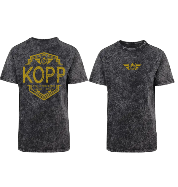 t-shirt oversize marbré edition gold king of power prod