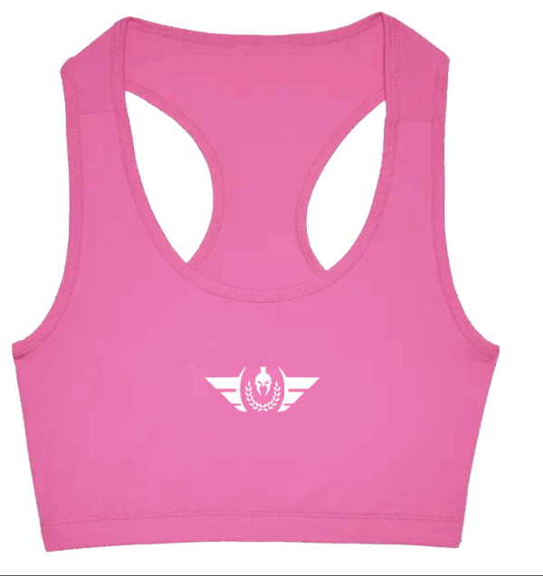 brassiere king of power prod rose logo blanc